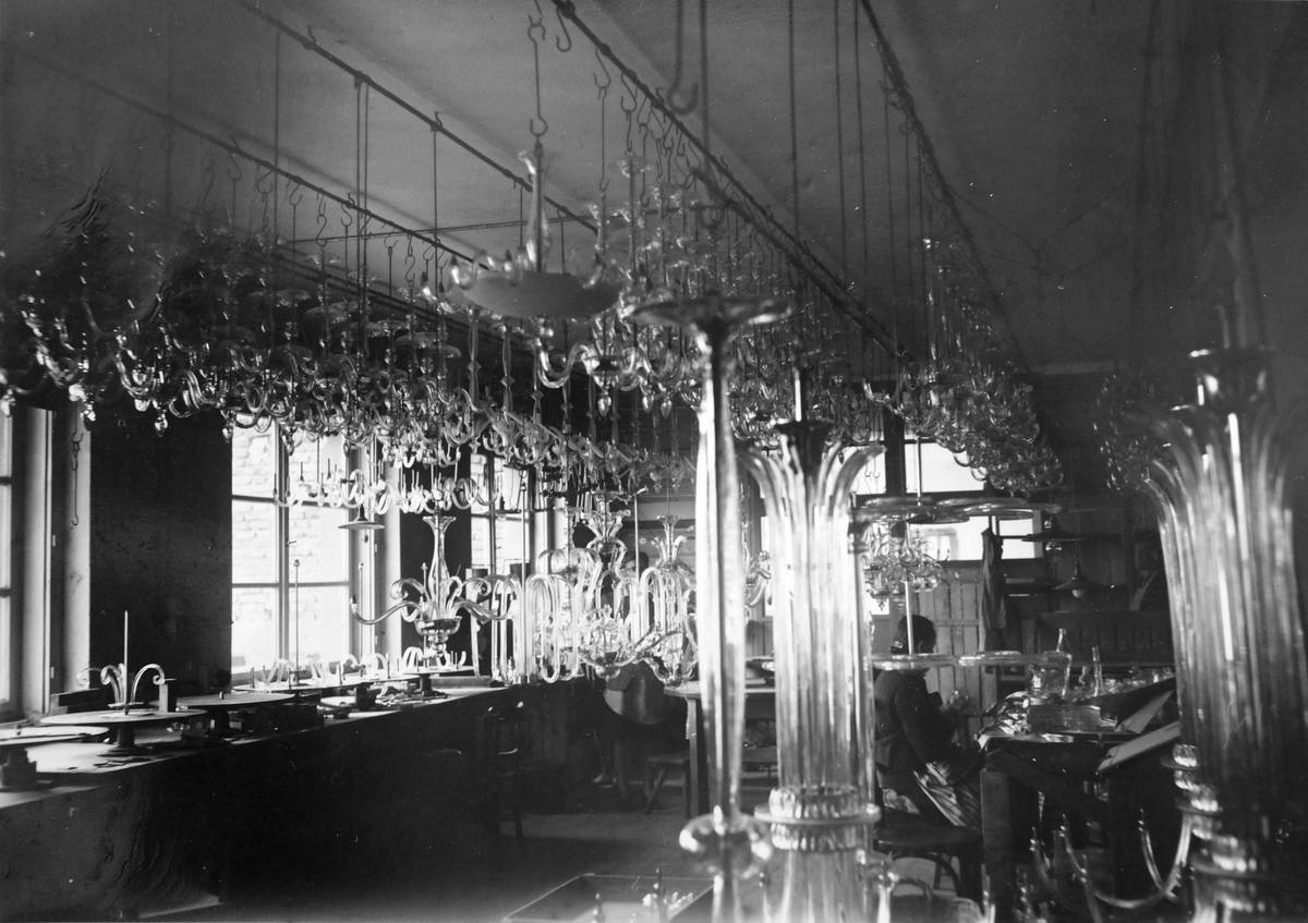 Interior with chandeliers